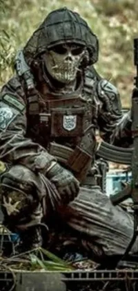 Motor Vehicle Helmet Military Uniform Live Wallpaper