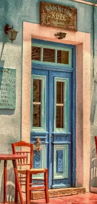Building Wood Door Live Wallpaper