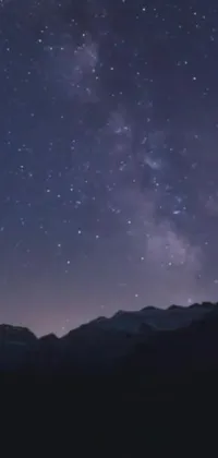 Mountain Sky Astronomical Object Live Wallpaper