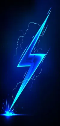 Blue Lightning Bolt - Epic Live Wallpaper for Mobile!