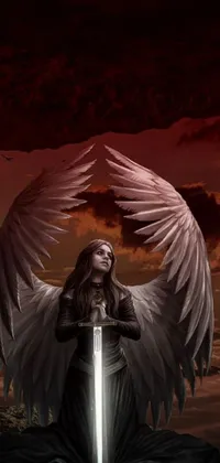 female angel of death wallpaper