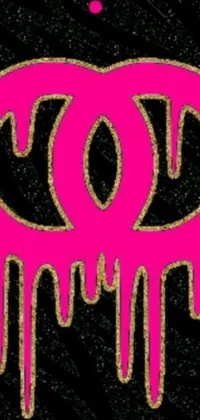 chanel logo wallpaper pink
