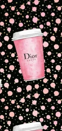 Dior Pink Logo Pattern Icing Sheet