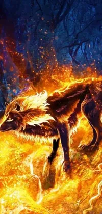 Nature Painting Carnivore Live Wallpaper