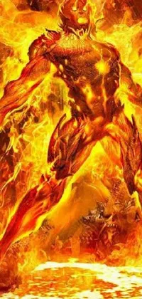 Painting Art Flame Live Wallpaper
