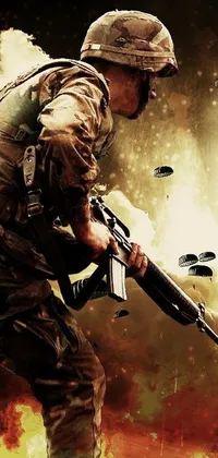 Helmet Military Uniform Army Live Wallpaper