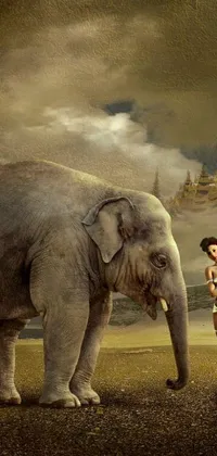 Water Sky Elephant Live Wallpaper