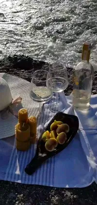 Water Food Plate Live Wallpaper