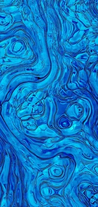 Water Painting Blue Live Wallpaper