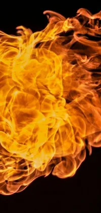 Orange Art Fire Live Wallpaper