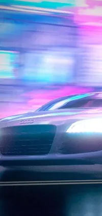 Car Vehicle Purple Live Wallpaper