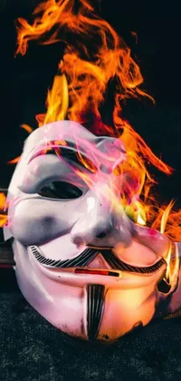 Orange Fire Flame Live Wallpaper