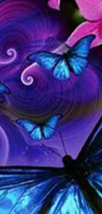 Nature Purple Blue Live Wallpaper