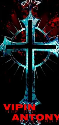 Art Electric Blue Poster Live Wallpaper