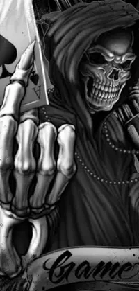 Painting Art Monochrome Live Wallpaper
