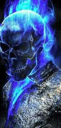 Purple Art Blue Live Wallpaper