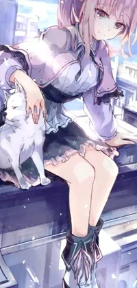 Purple Racy White Live Wallpaper