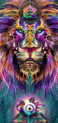 Painting Purple Art Live Wallpaper