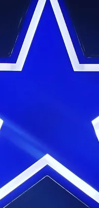 Blue Symmetry Triangle Live Wallpaper