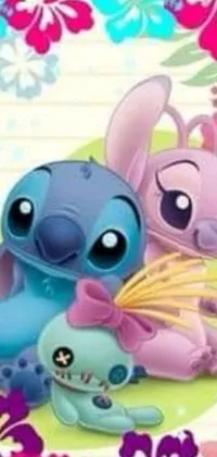 Download Pink Stitch Character Design Wallpaper