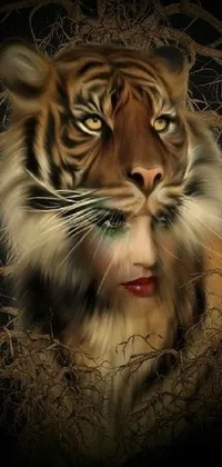 Hair Head Bengal Tiger Live Wallpaper - free download