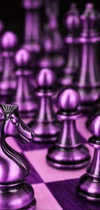 Download Exquisite 3D Chessboard on an Android Screen Wallpaper