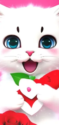 white cat Live Wallpaper