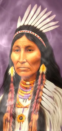 Native American Medicine Woman Live Wallpaper