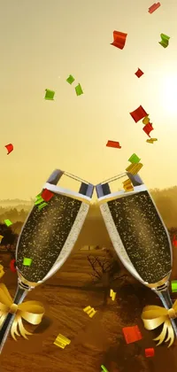 yellow cheers  Live Wallpaper