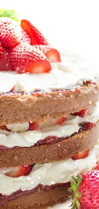 strawberry cake 🎂 Live Wallpaper
