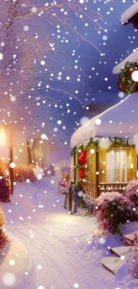 snow village Live Wallpaper