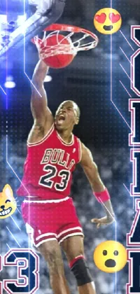 Michael Jordan dunk  Live Wallpaper