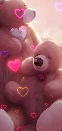 Adorable Pink Plush Bear - Aesthetic Tumblr Inspiration