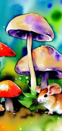 mushrooms  Live Wallpaper