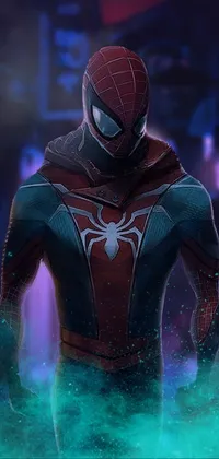 Flash Photography Spider-man Gesture Live Wallpaper