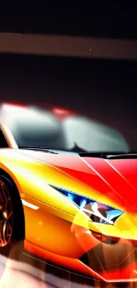 Lamborghini on fire Live Wallpaper - free download