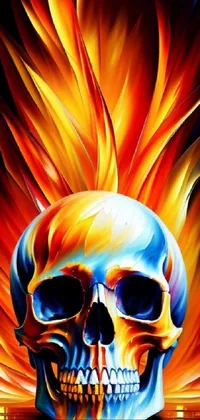 fire skulls Live Wallpaper