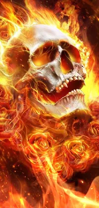 Fractal Fire Lion Live Wallpaper - free download
