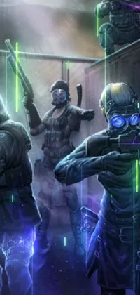 Shooter Game Squad Personal Protective Equipment Live Wallpaper