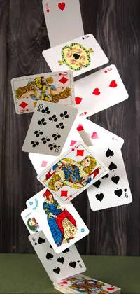 White Gambling Card Game Live Wallpaper