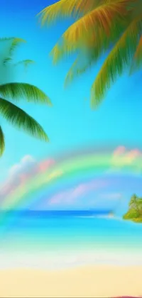 Rainbow Sky Cloud Live Wallpaper - free download