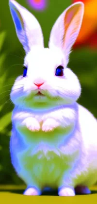 Rabbit Nature Blue Live Wallpaper