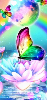 Pollinator Green Liquid Live Wallpaper