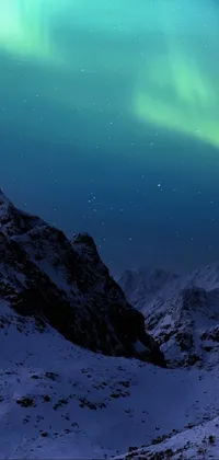 the snow in night Live Wallpaper