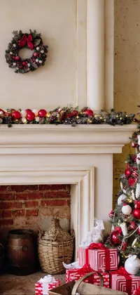 Property White Christmas Tree Live Wallpaper