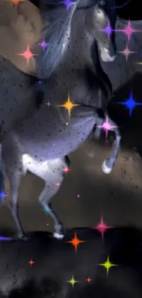 scary unicorn Live Wallpaper