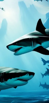 Water Requiem Shark Shark Live Wallpaper