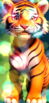 Cute tiger cub Live Wallpaper