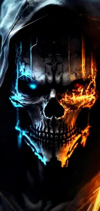 Jaw Bone Skull Live Wallpaper