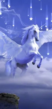 Horse Blue Azure Live Wallpaper